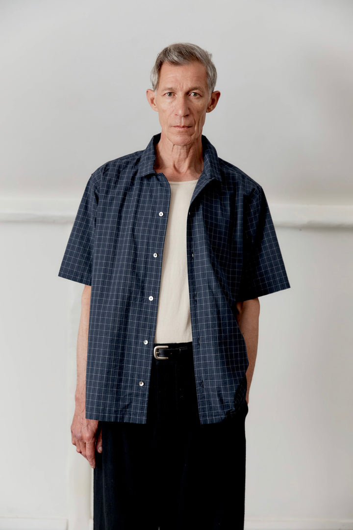 JAPANESE COTTON SEERSUCKER AUGUST SHIRT