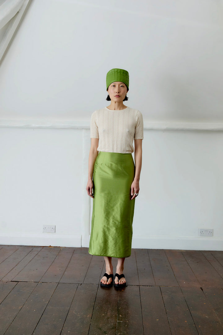 SILK DUPION SADIE SKIRT