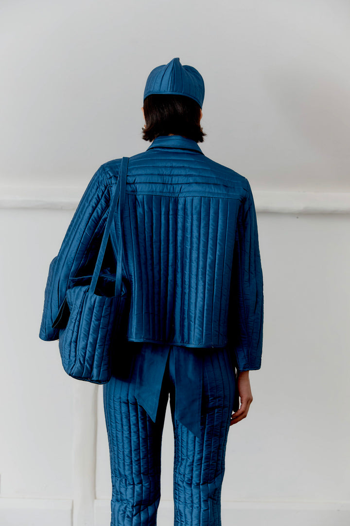 QUILTED SILK DUPION ADA JACKET