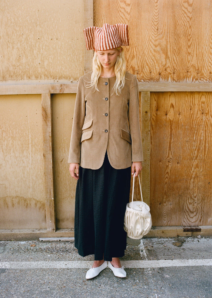 Constance Jacket - Tan Cotton Cord