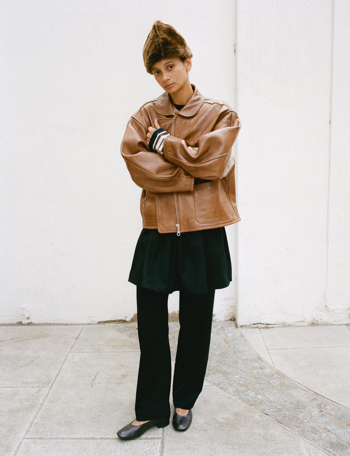 Flying Jacket - Tan Leather