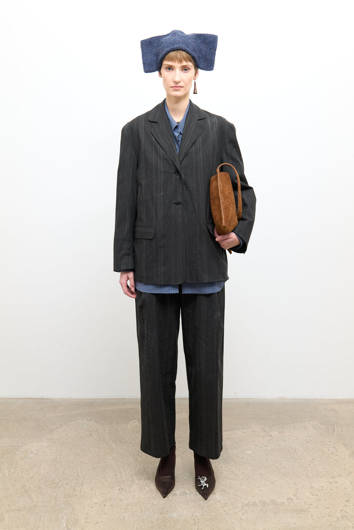 Andie Blazer - Washed Black Stripe