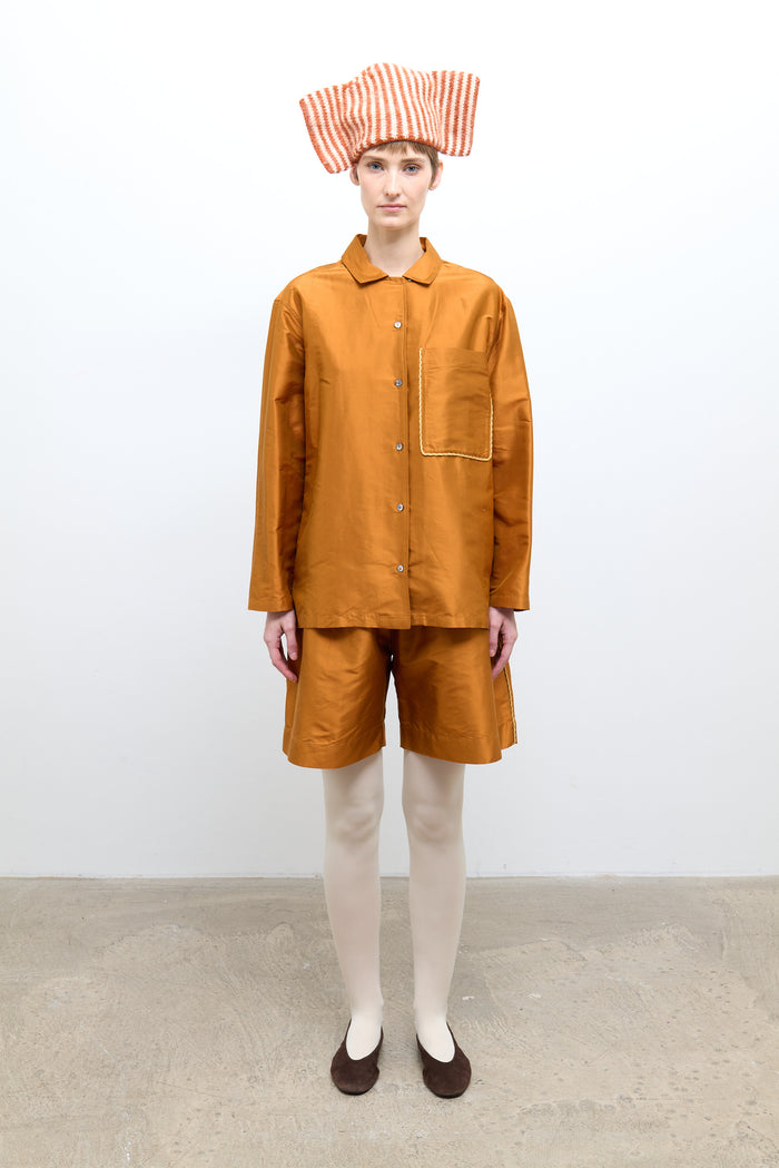 August Shirt with Trim - Sienna