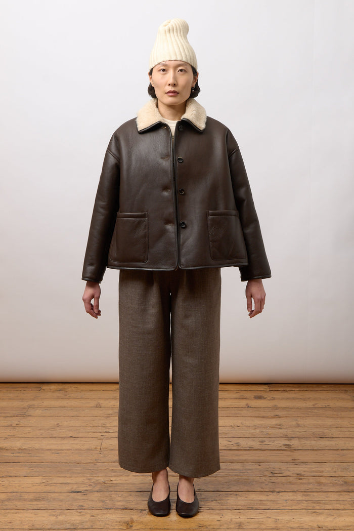 Avis Jacket - Chocolate/ Cream Shearling