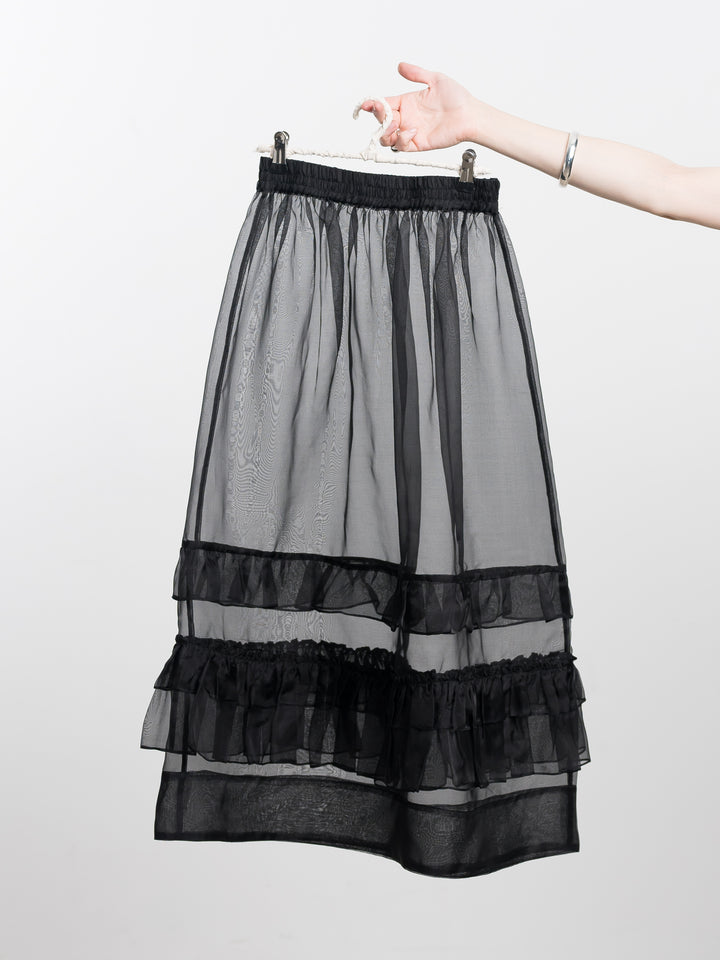 SILK ORGANZA BETSY SKIRT