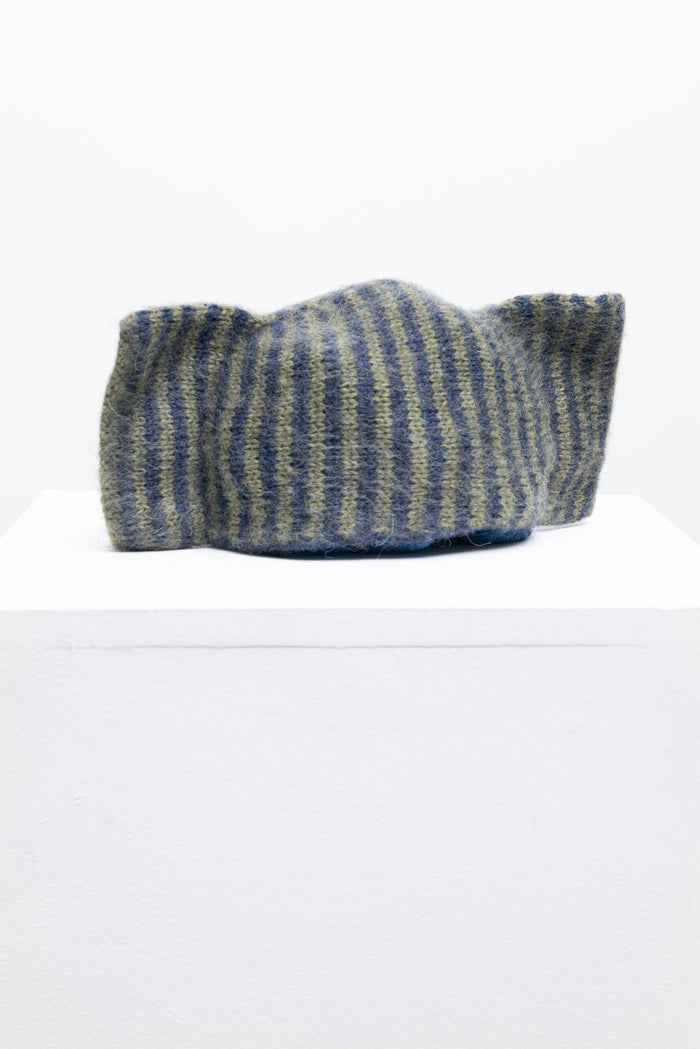 Bow Hat - Denim/Apple