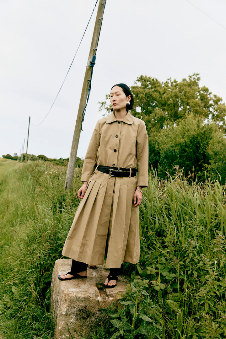 BRITISH COTTON GABARDINE WILLOW COAT
