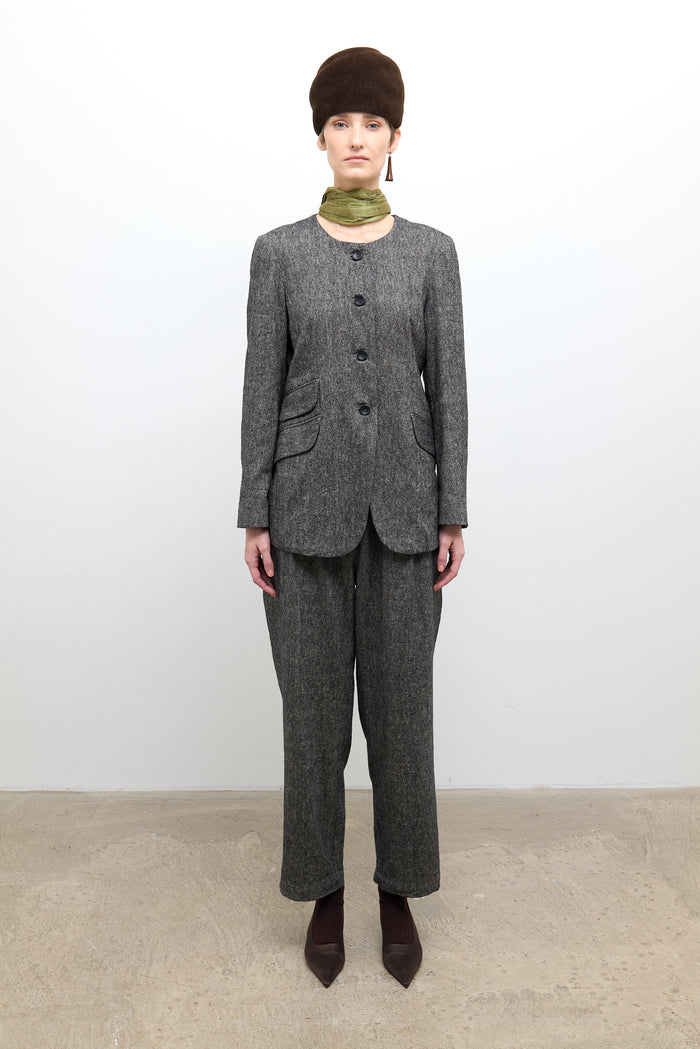 Constance Jacket - Speckled Black