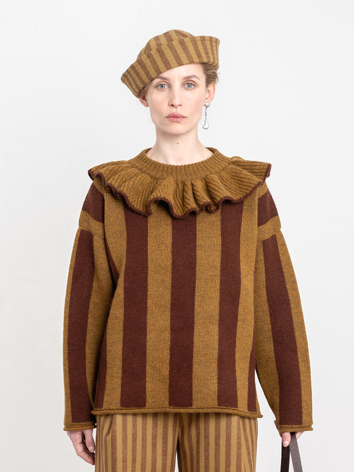 PORTUGUESE STRIPED WOOL SAILOR HAT