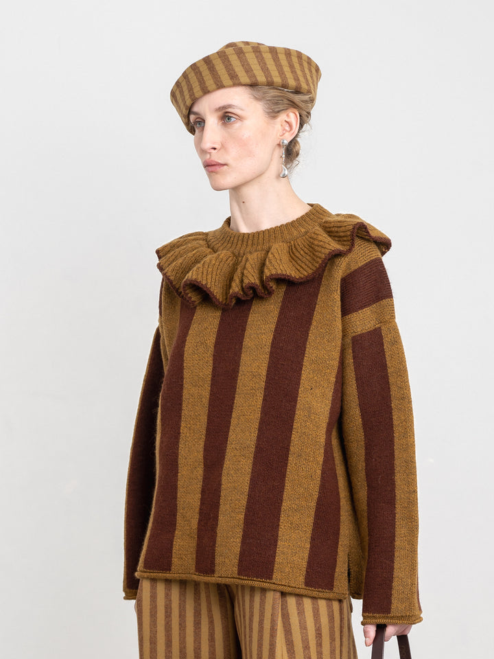 PORTUGUESE STRIPED WOOL SAILOR HAT