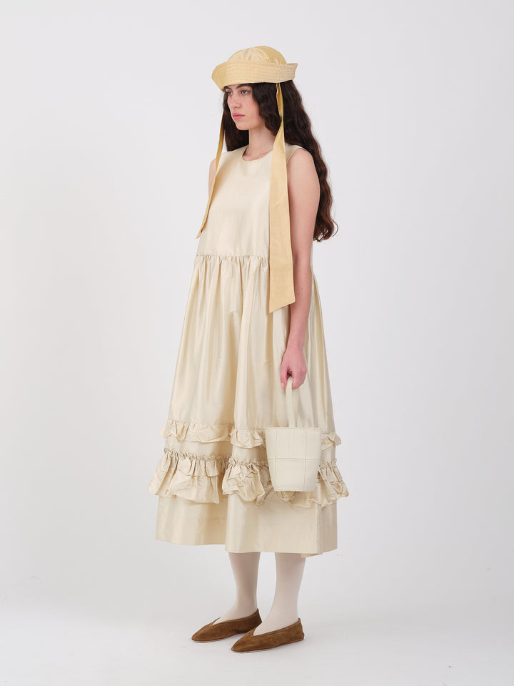 SILK DUPION GENEVIEVE DRESS