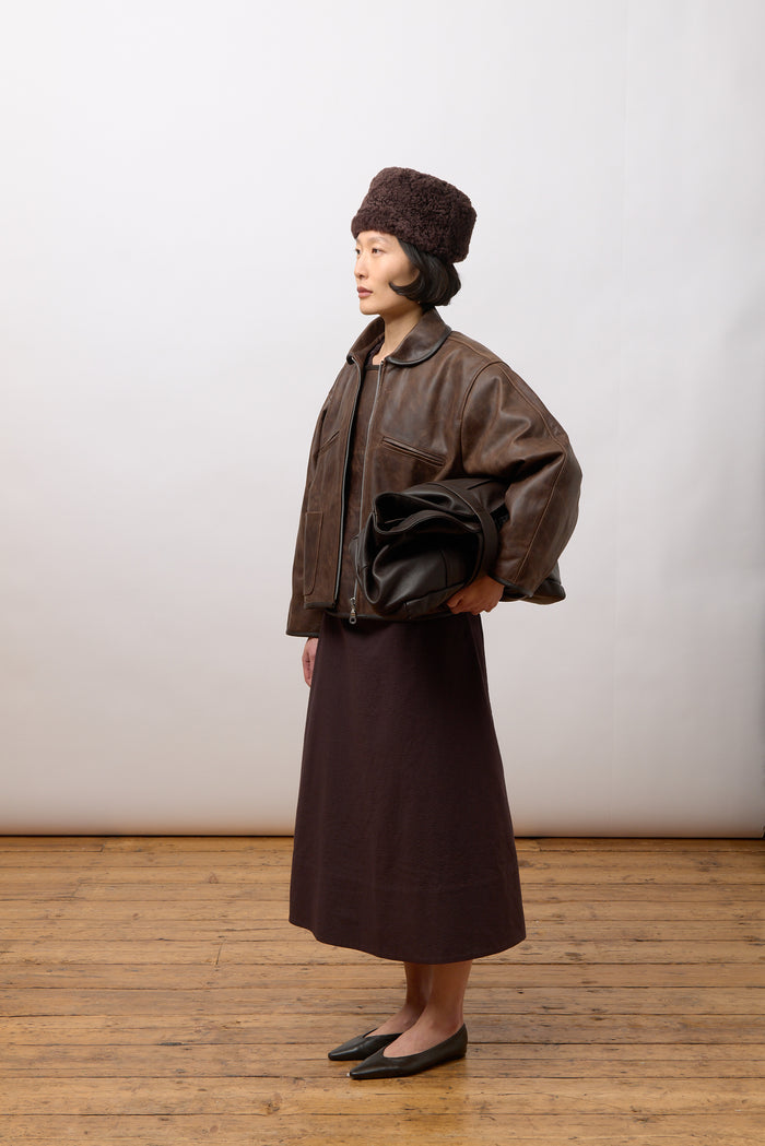 Flying Jacket - Walnut Leather
