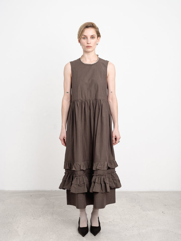 JAPANESE WASHED COTTON GENEVIEVE DRESS