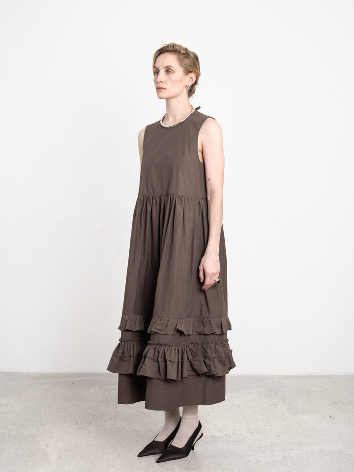 JAPANESE WASHED COTTON GENEVIEVE DRESS