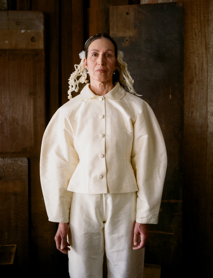 Heidi Jacket - Slubbed Silk Dupion