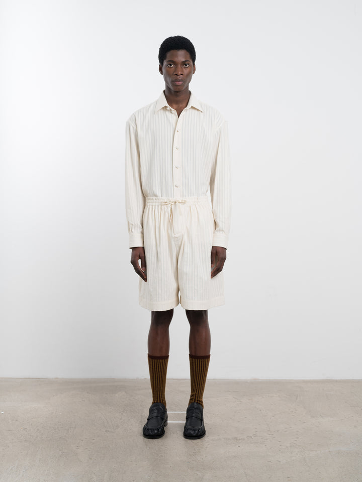 JAPANESE EMBROIDERED COTTON HILDA SHORT