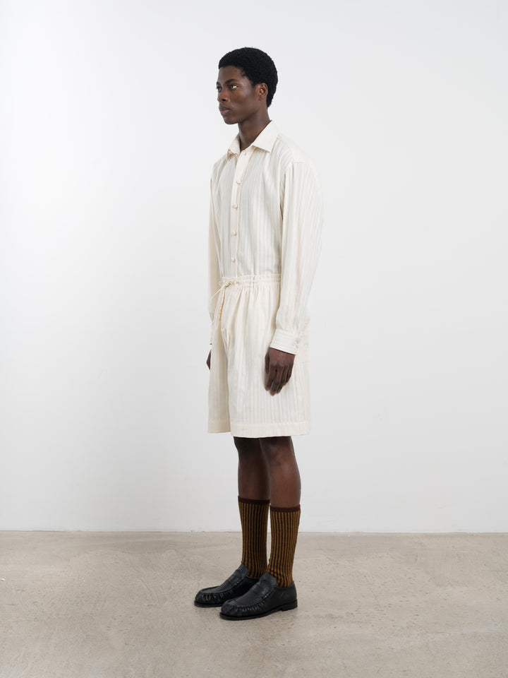 JAPANESE EMBROIDERED COTTON HILDA SHORT