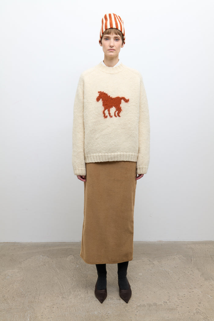 Horse Jumper - Natural/Autumn Wool