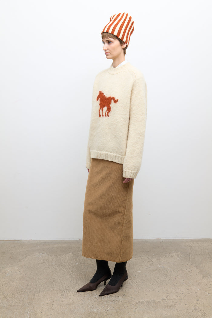 Horse Jumper - Natural/Autumn Wool