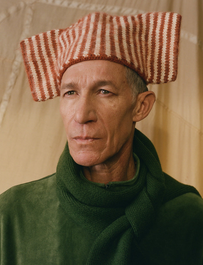 Bow Hat - Natural/Autumn Wool