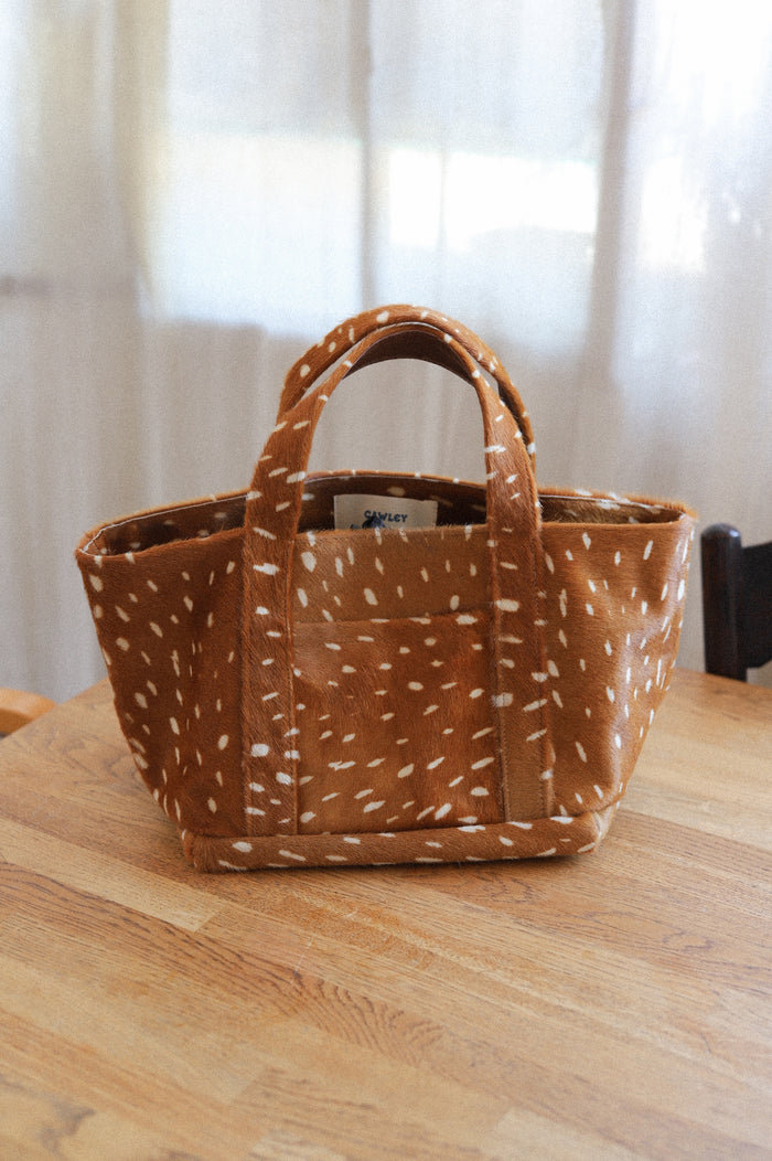 Deer Print Mini Tote Bag