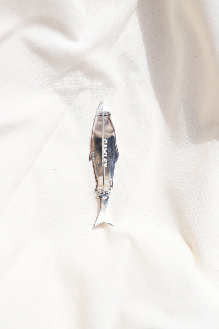 Fish Pin - 925 Sterling Silver