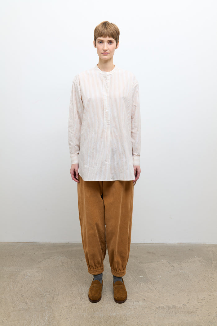 Ines Shirt - Sandstone/Ecru Stripe