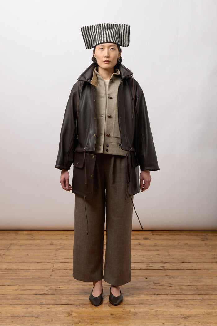 Josie Parka - Brown Leather