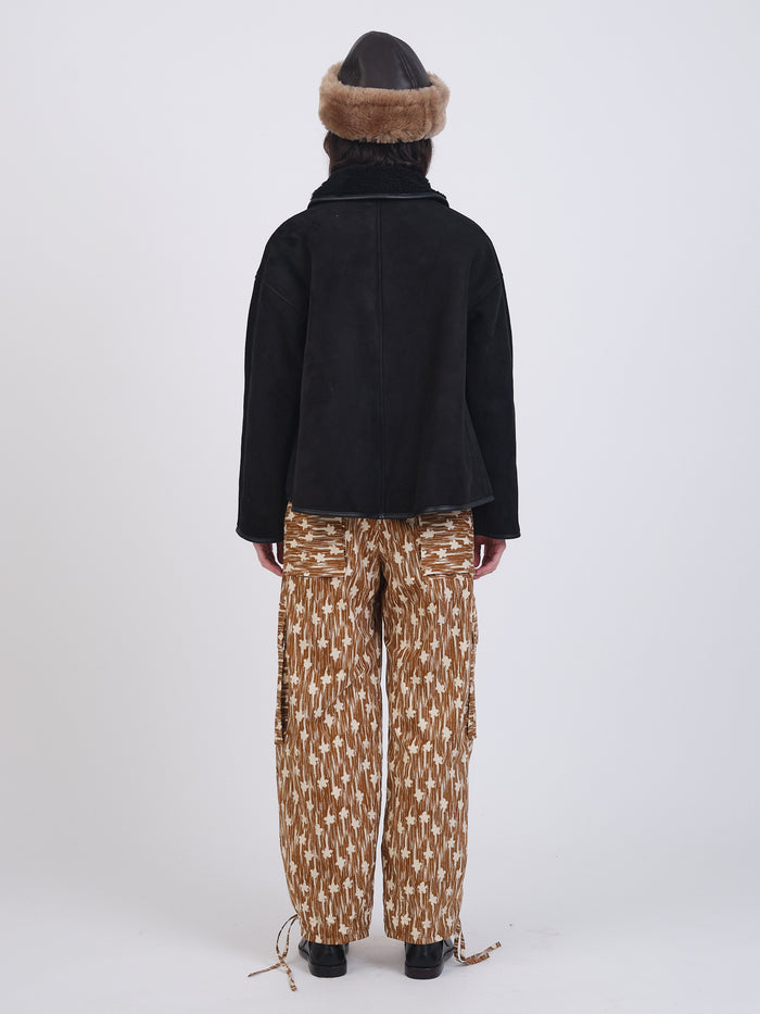 Avis Jacket - Black Shearling