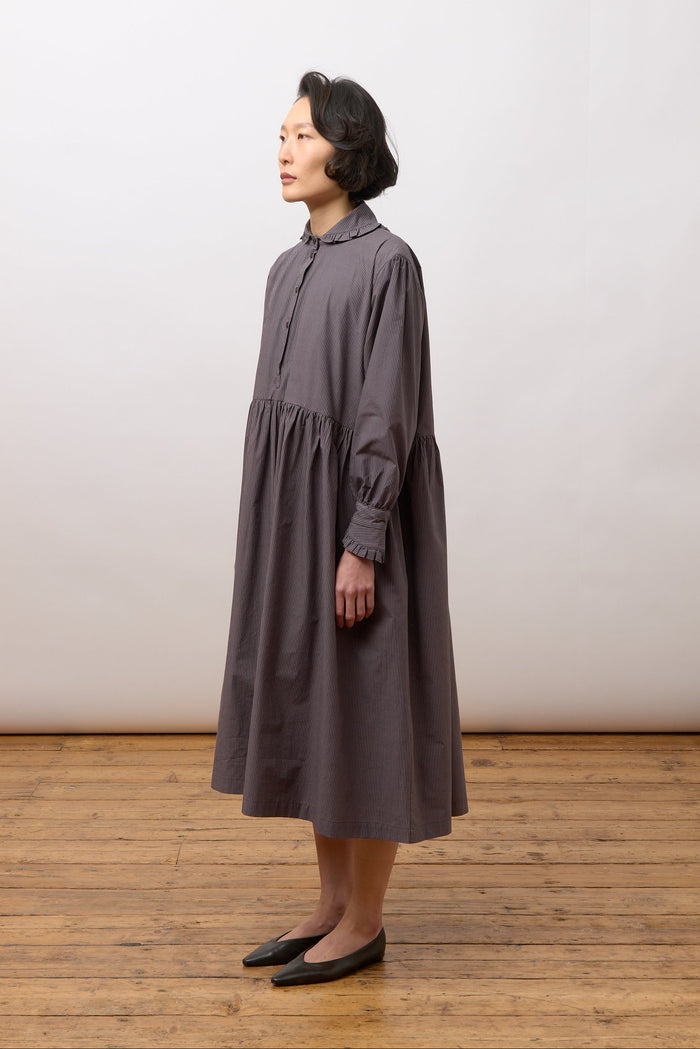 Lydbrook Dress - Grey Stripe