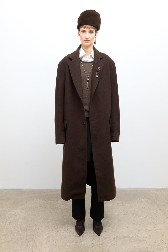 Womens Morris Coat - Clove Wool