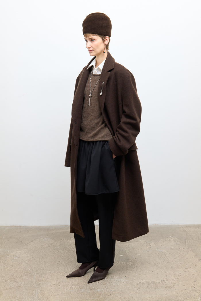 Womens Morris Coat - Clove Wool