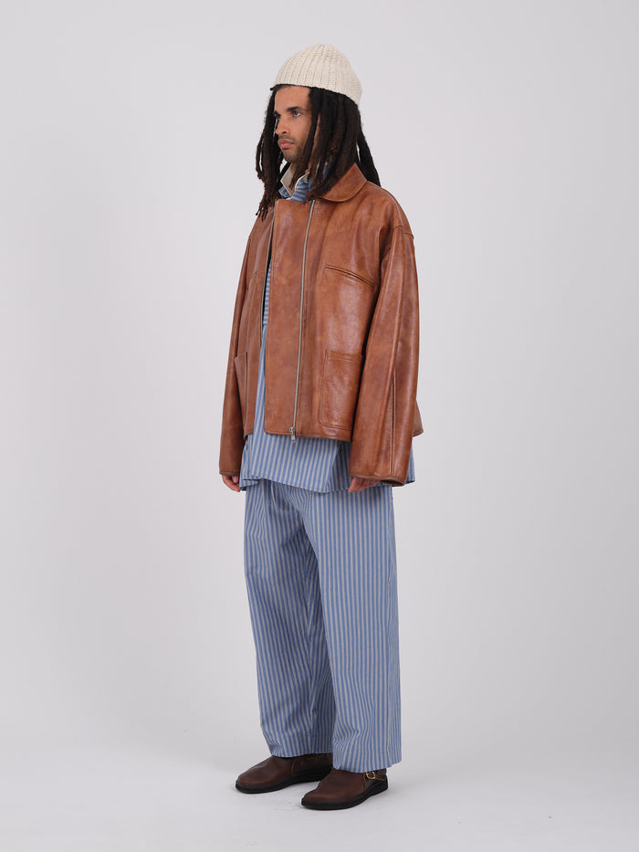 Mens Flying Jacket - Tan Leather