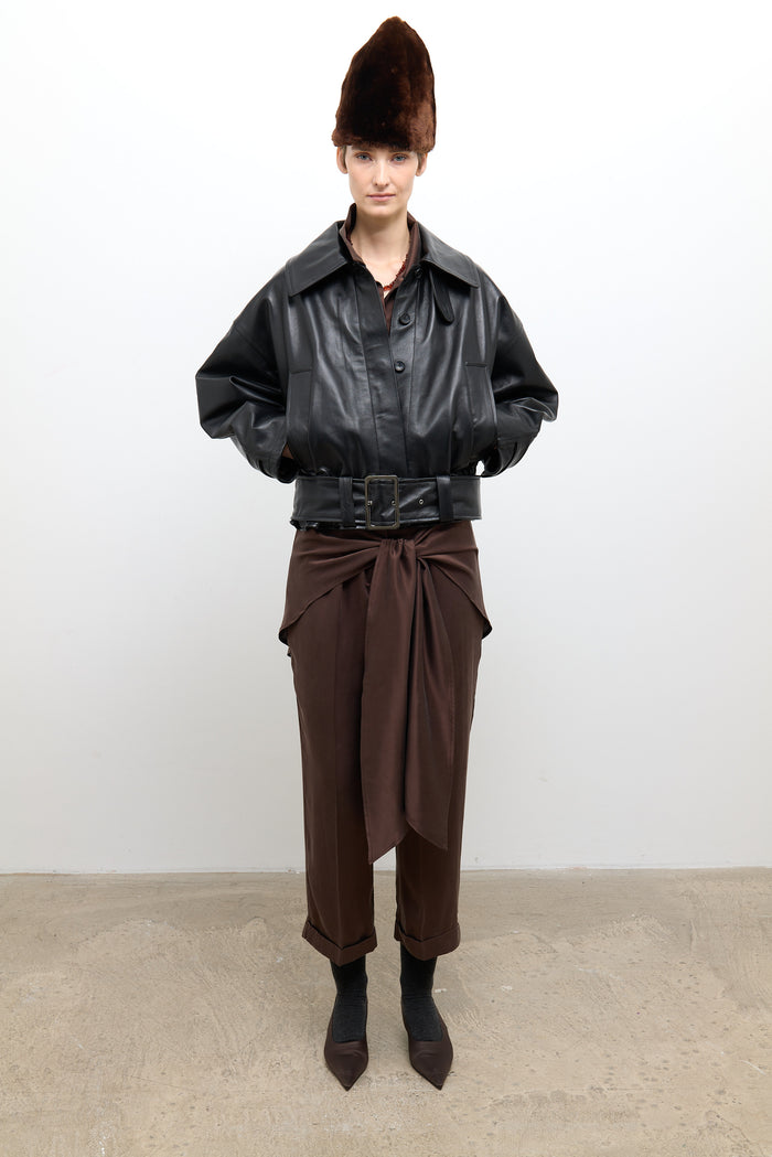 Nara Jacket - Black Leather