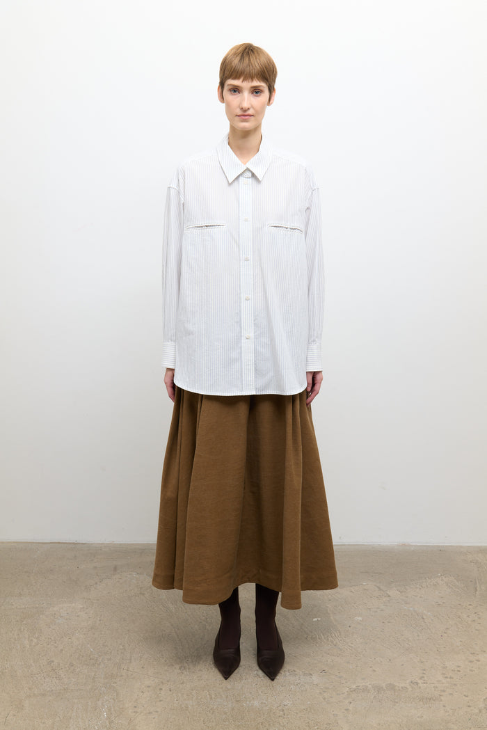 Phoebe Shirt - Blue/White Stripe