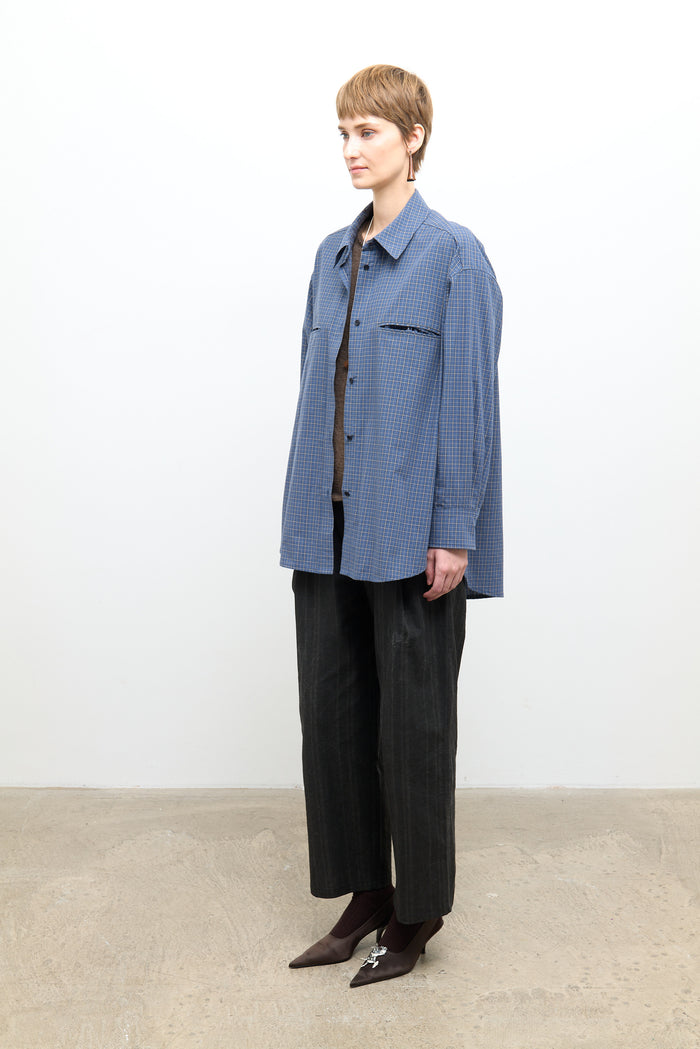 Phoebe Shirt - Blue Check