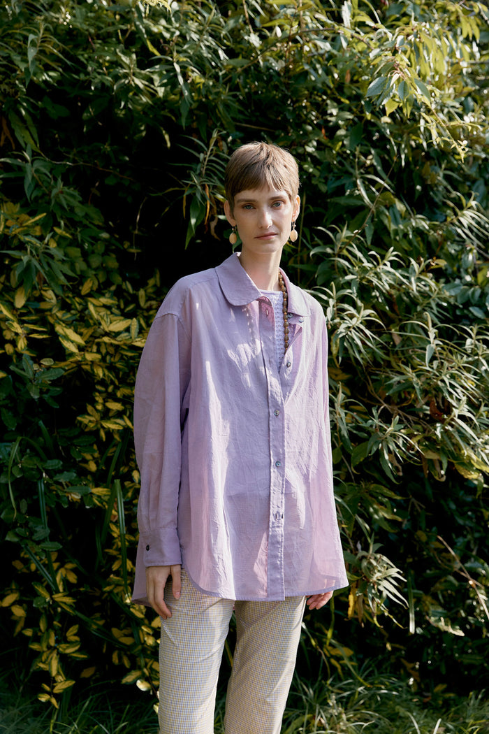 Japanese Cotton Dyed Voile Phoebe Shirt