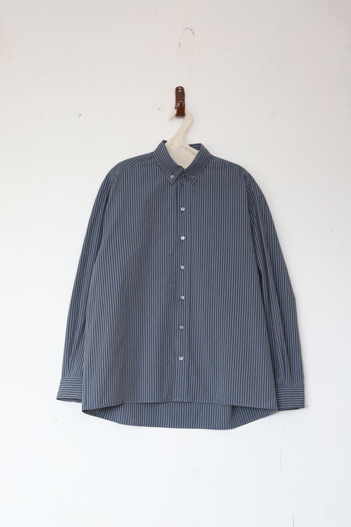 Players Shirt - Navy/Camel Stripe