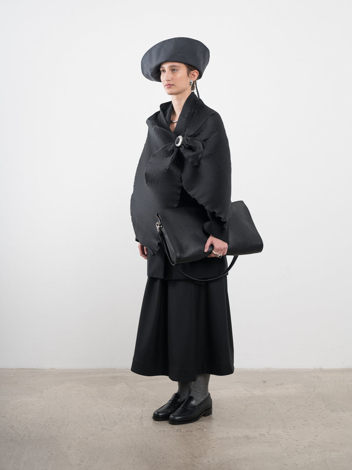 SILK DUPION PLEATED SCARF