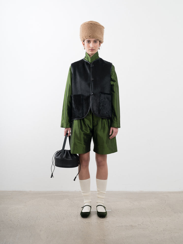 HAIR ON LEATHER HIDE ELLA VEST