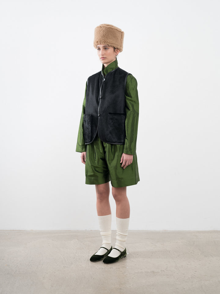 HAIR ON LEATHER HIDE ELLA VEST