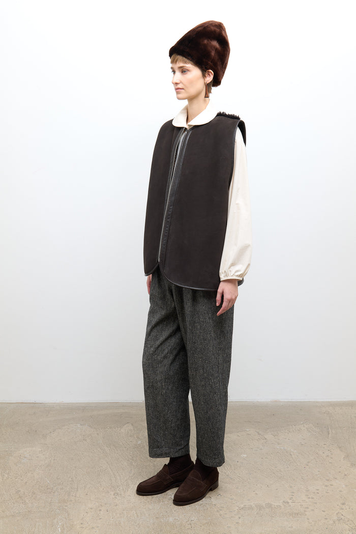 Ella Vest - Chocolate Sheepskin