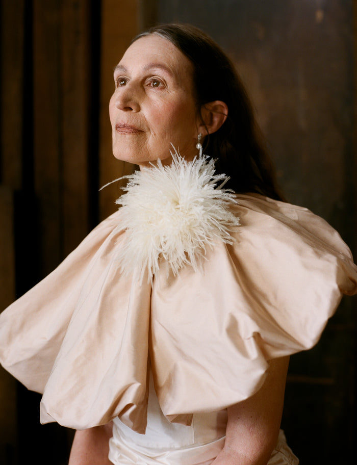 Martha Cape - Orchid Silk Dupion