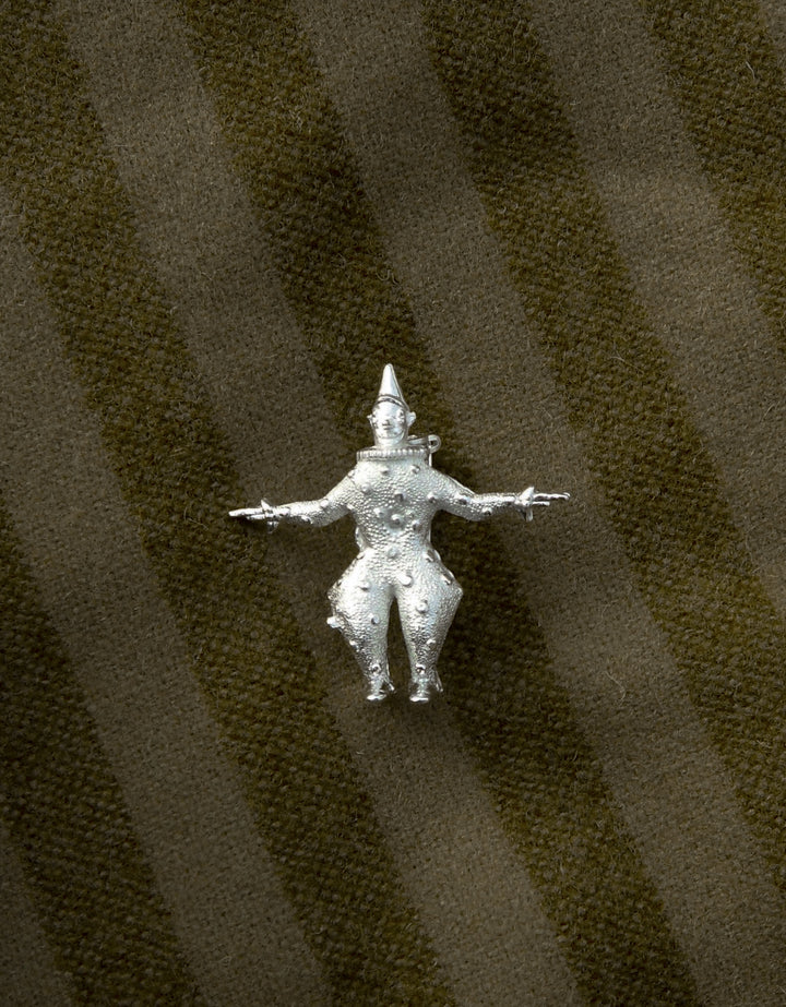 Clown Pin 925 Silver