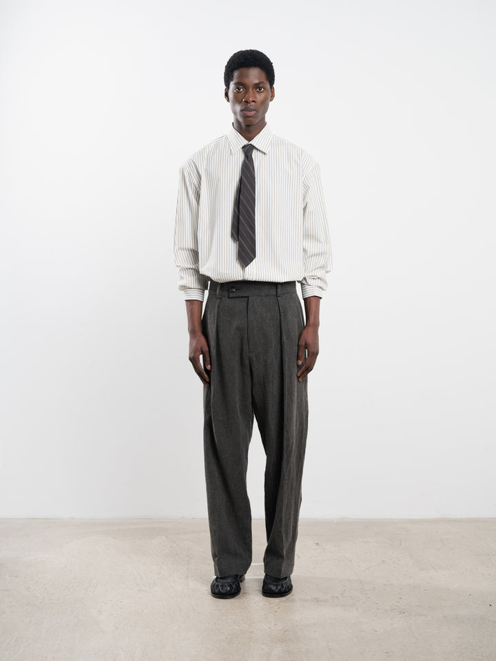 JAPANESE TEXTURED LINEN SILAS TROUSER