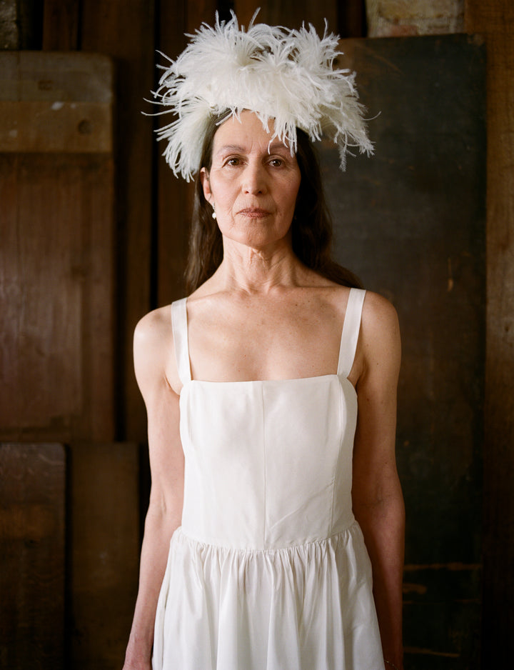 SONG DRESS - PORCELAIN SILK TAFFETA