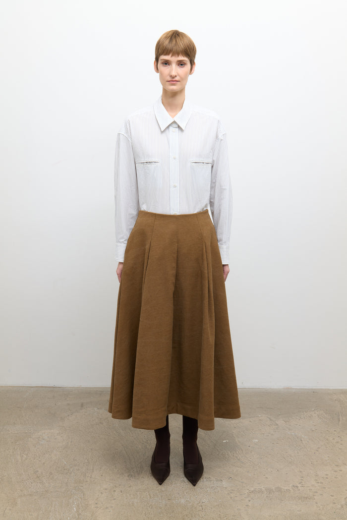 Long Stevie Skirt - Caramel