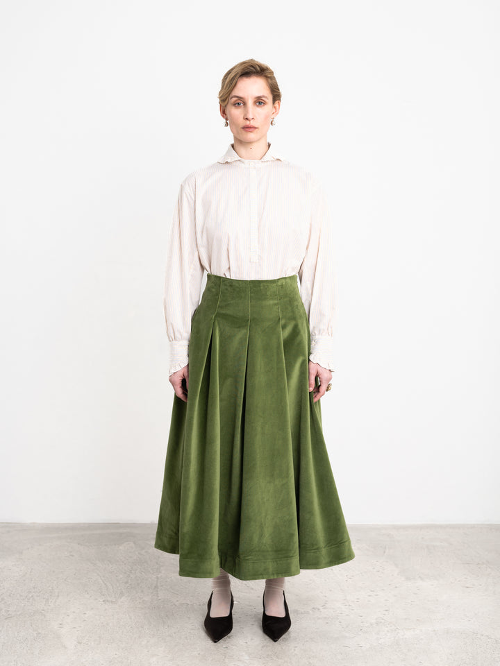BRITISH COTTON VELVET STEVIE SKIRT