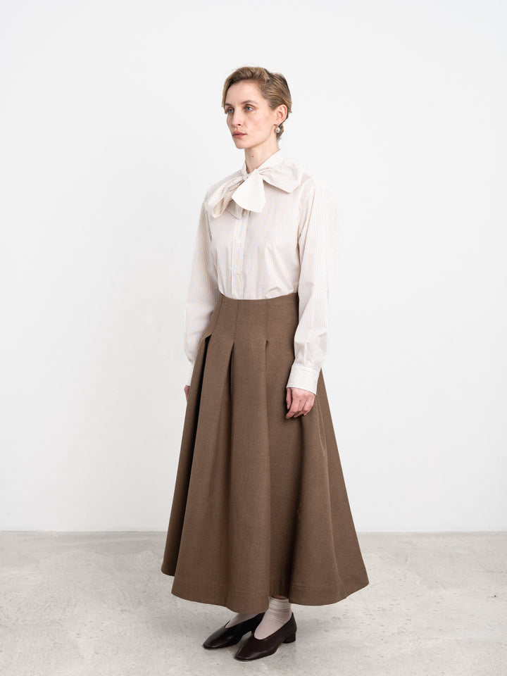 BRITISH WOOL LONGLINE STEVIE SKIRT