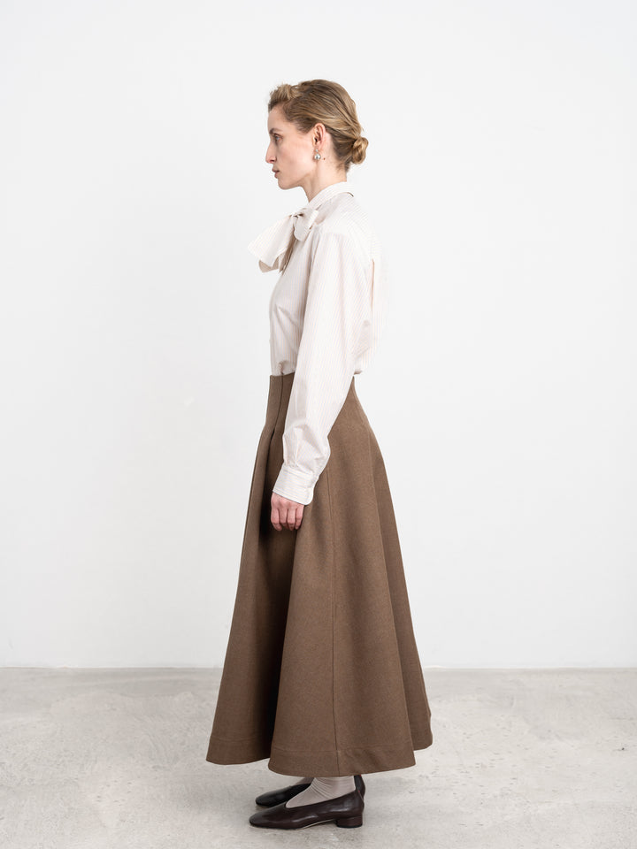 BRITISH WOOL LONGLINE STEVIE SKIRT